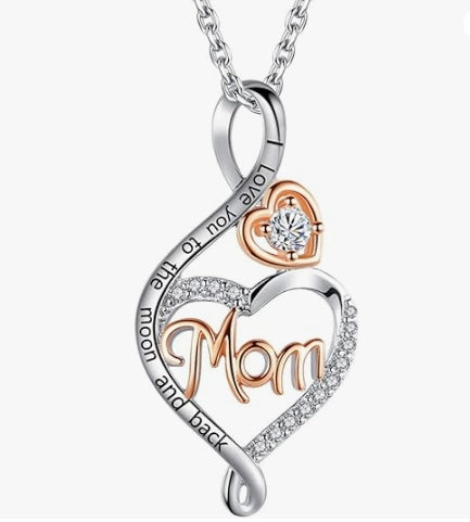 BFF&UNICORN Christmas Gifts for Women, Sterling Silver Mom Nana Grandma Necklace, Birthday Mothers Day Jewelry Gifts for Mom Grandma Wife from Daughter Son